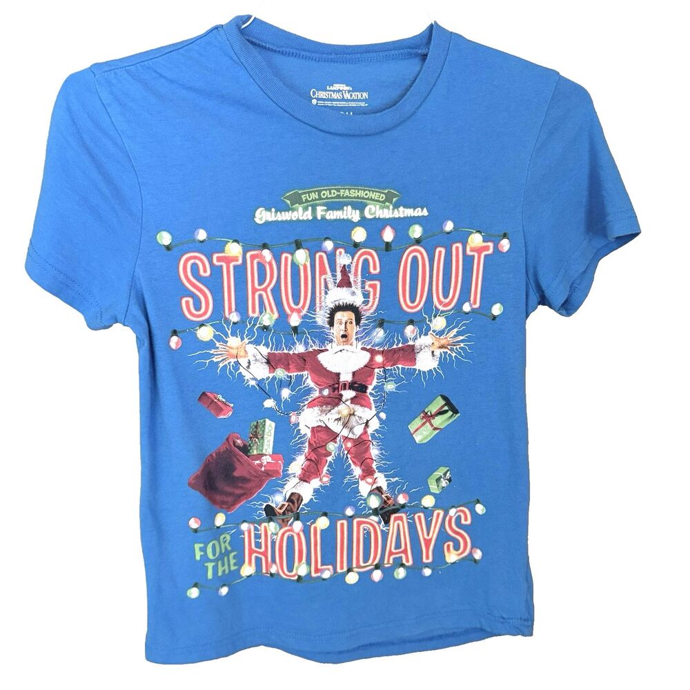National Lampoons Women's S Christmas Vacation Strung Out For Holidays Tshirt